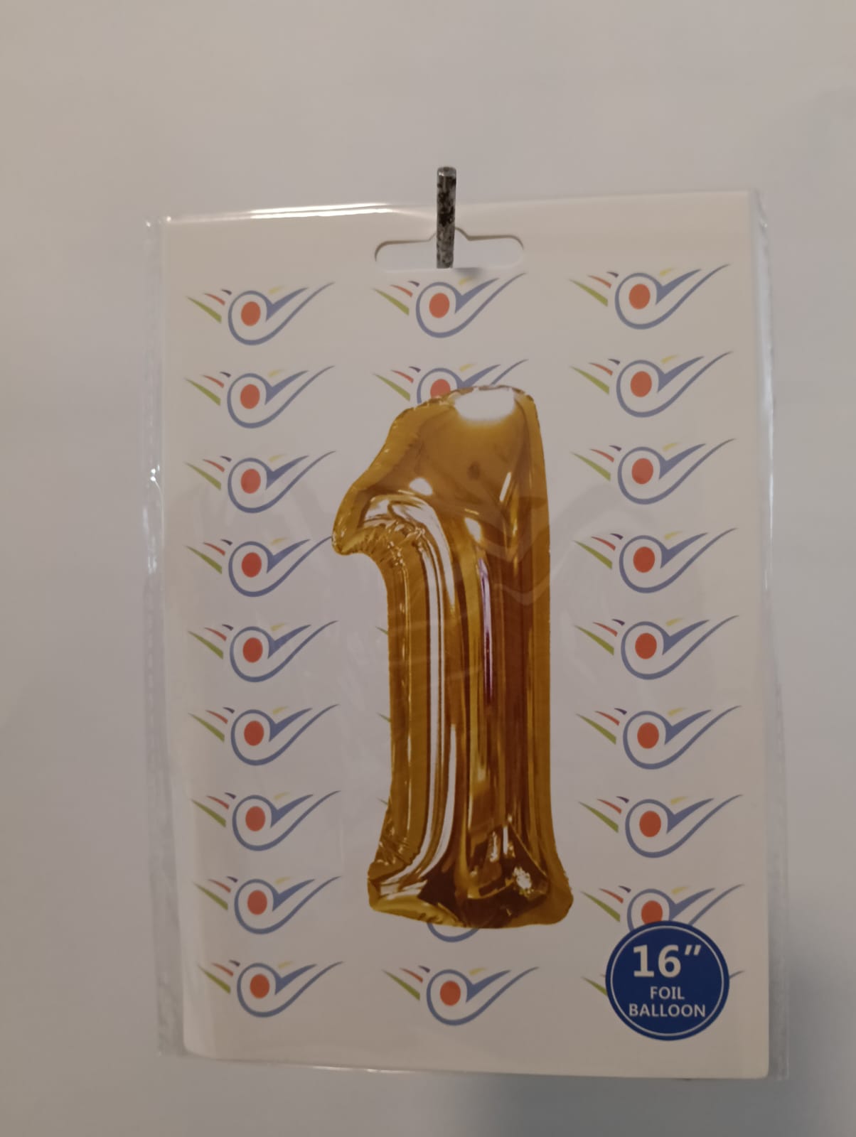NUMBER 1 BALLOON 16 INCH (40.64CM) GOLD