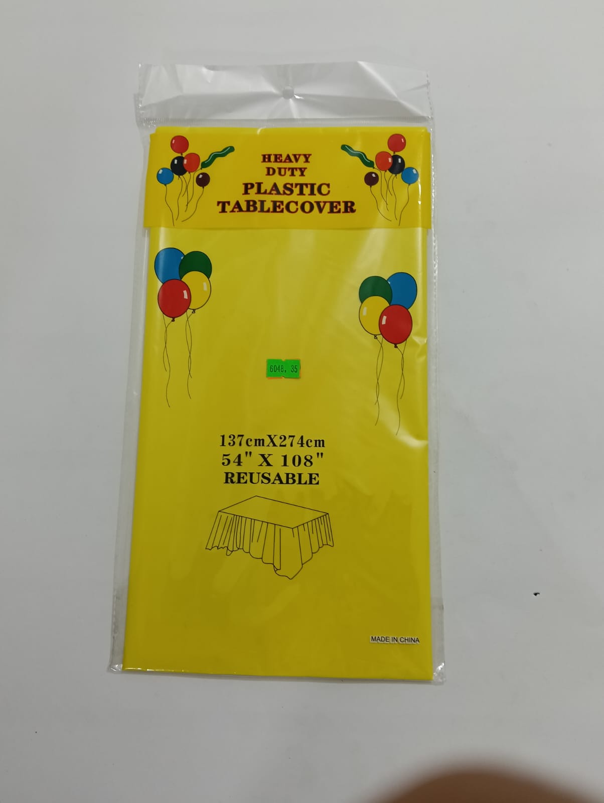 YELLOW TABLECLOTH (137CMX274CM)