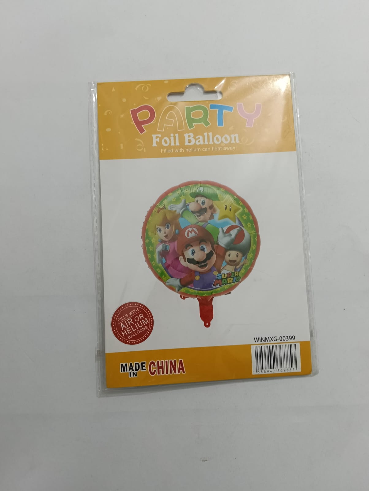 MARIO BROS BALLOON 18 INCH PACKAGED