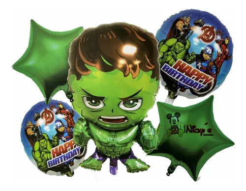 SET 5 GLOBOS PERSONAJES HAZ CLICK