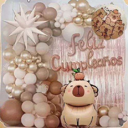 ARCO COMPLETO FELIZ CUMPLEAÑOS PERSONAJES HAZ CLICK