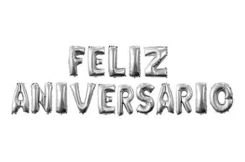 LETRERO DE GLOBOS ANIVERSARIO HAZ CLICK