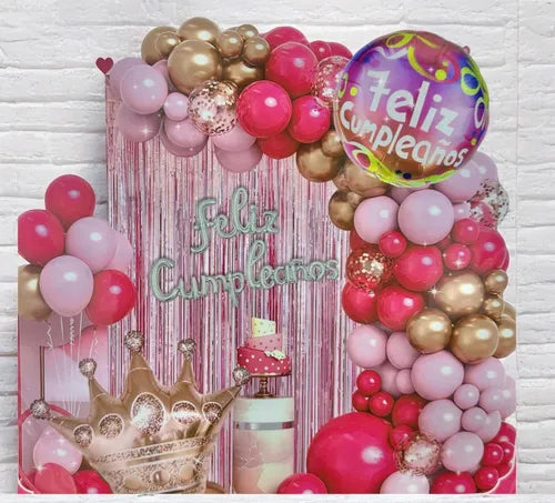 ARCO COMPLETO FELIZ CUMPLEAÑOS HAZ CLICK