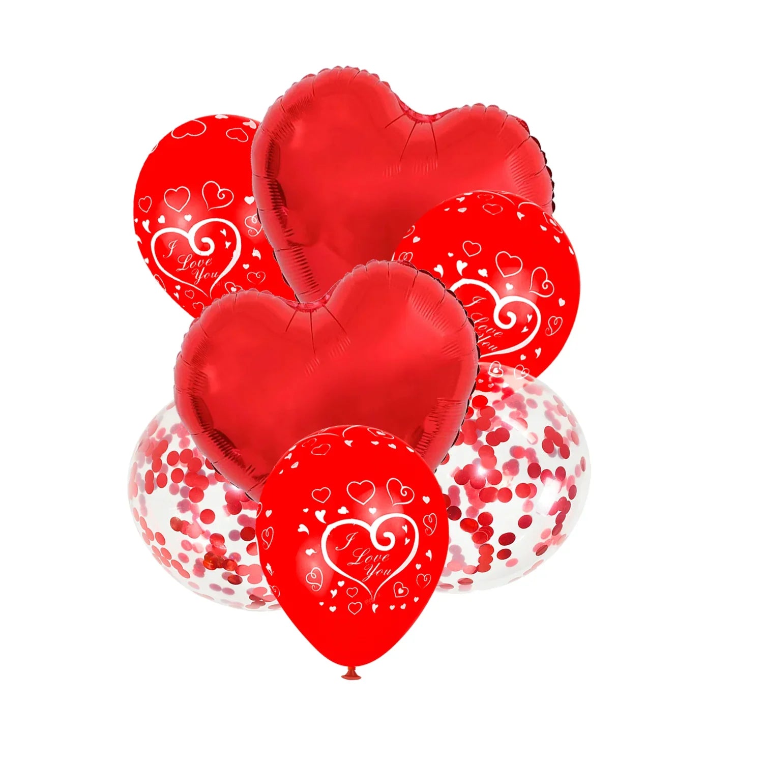 SET 7 GLOBOS SAN VALENTIN HAZ CLICK