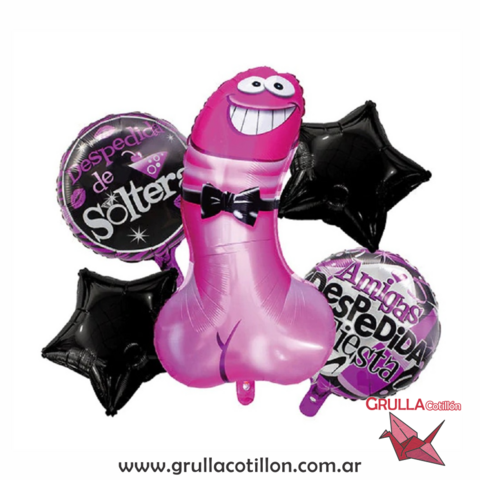 DESPEDIDA DE SOLTER@ SET 5 GLOBOS HAZ CLICK