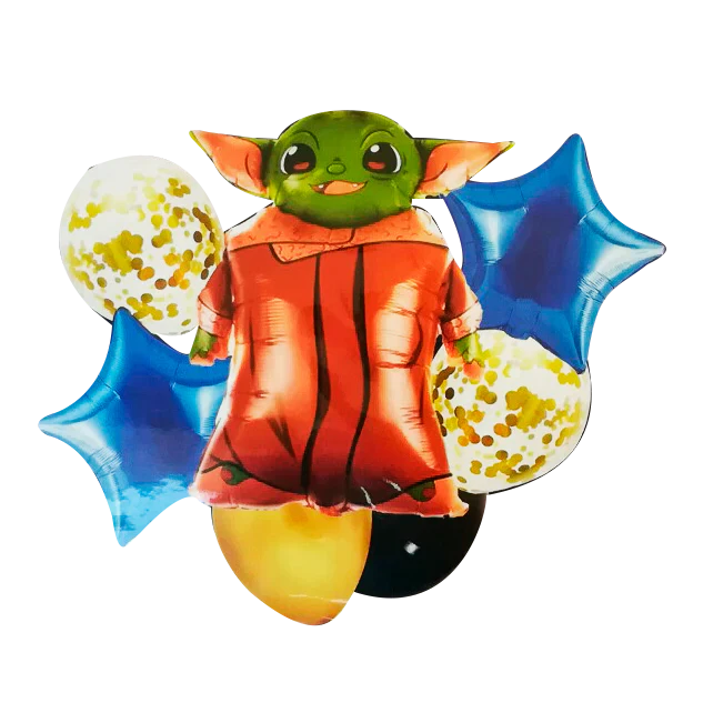 SET 7 GLOBOS PERSONAJES HAZ CLICK