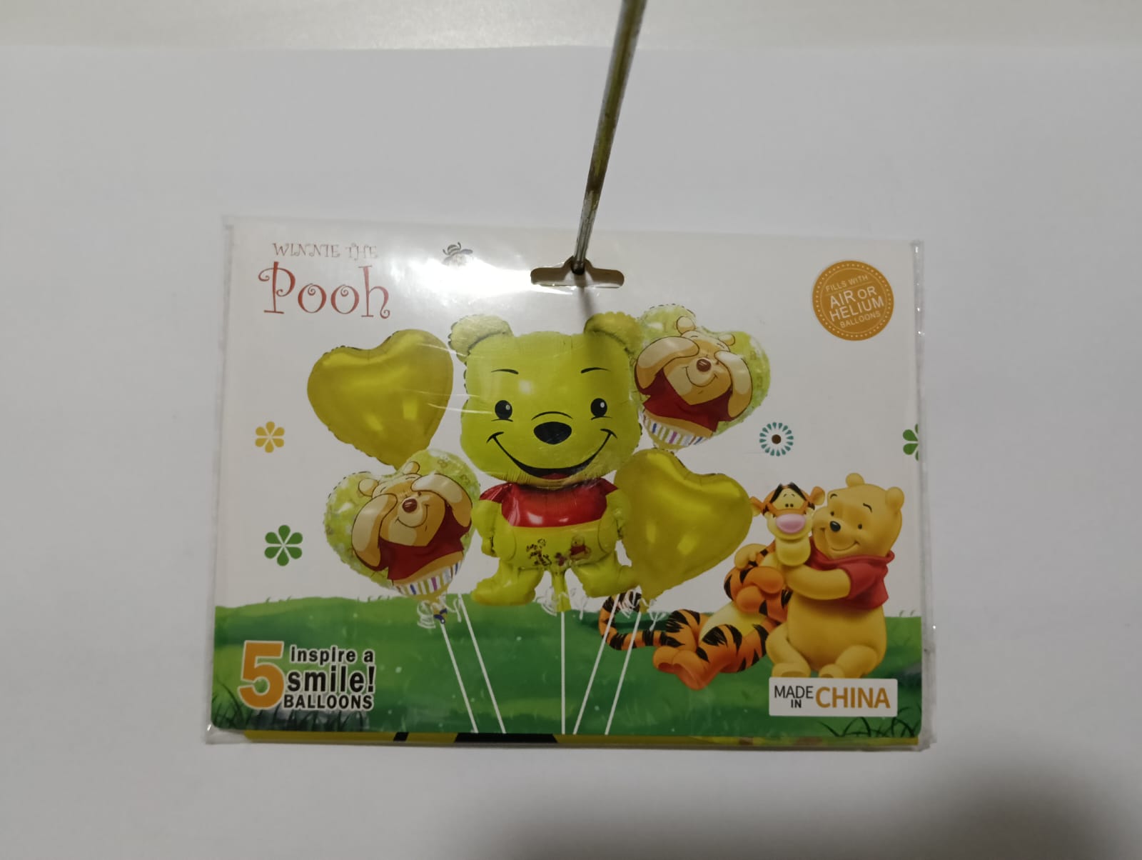 WINNIE POOH SET 5 GLOBOS METÁLICOS