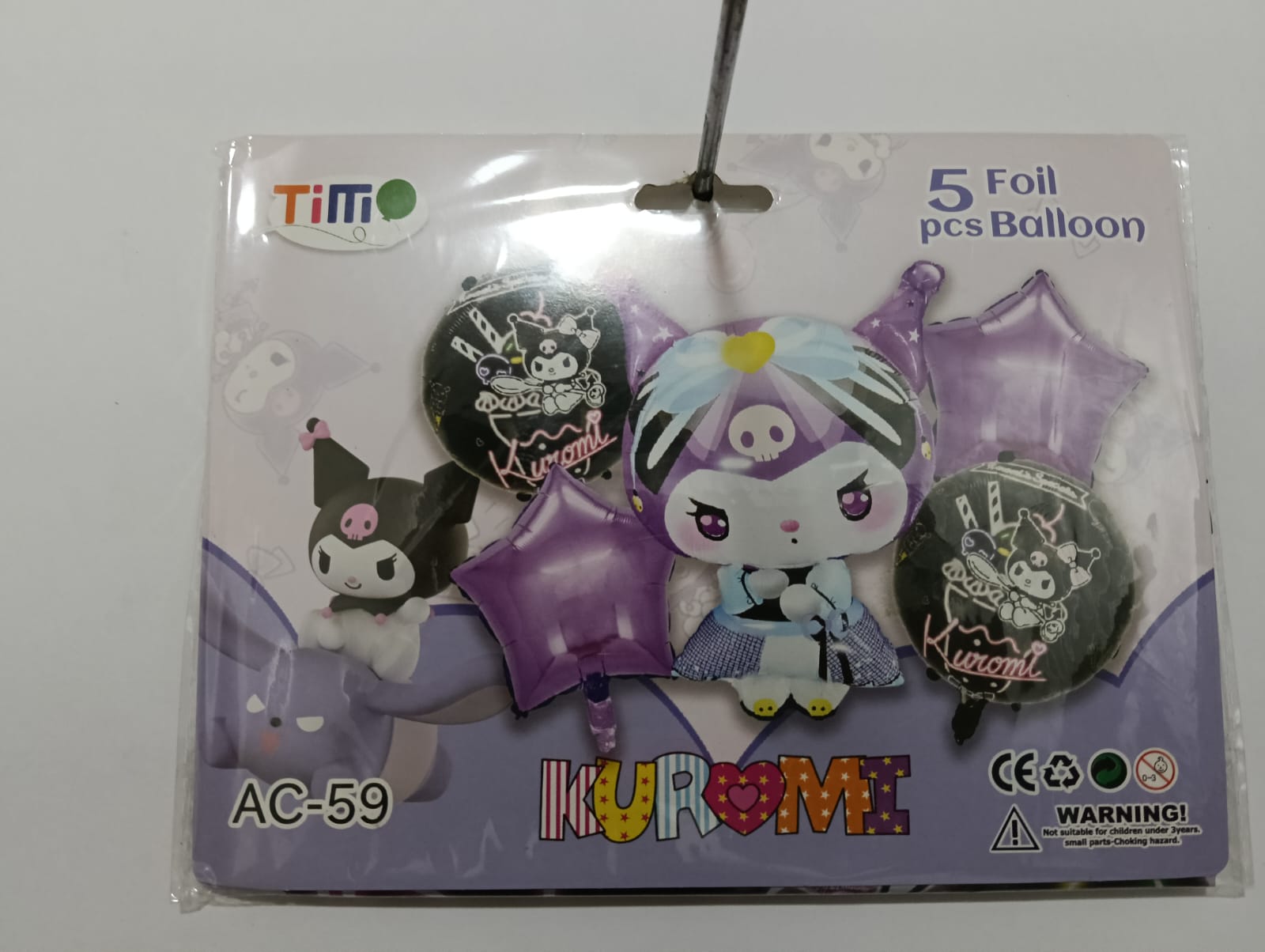 KUROMI SET 5 GLOBOS PERSONAJES