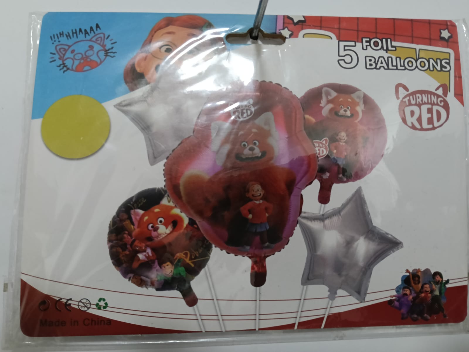 RED SET 5 GLOBOS METÁLICOS