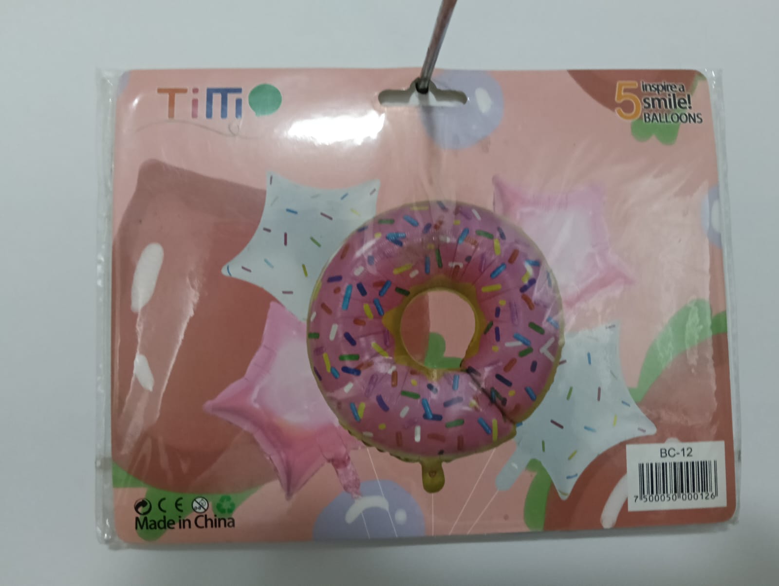 DONA SET 5 GLOBOS METÁLICOS
