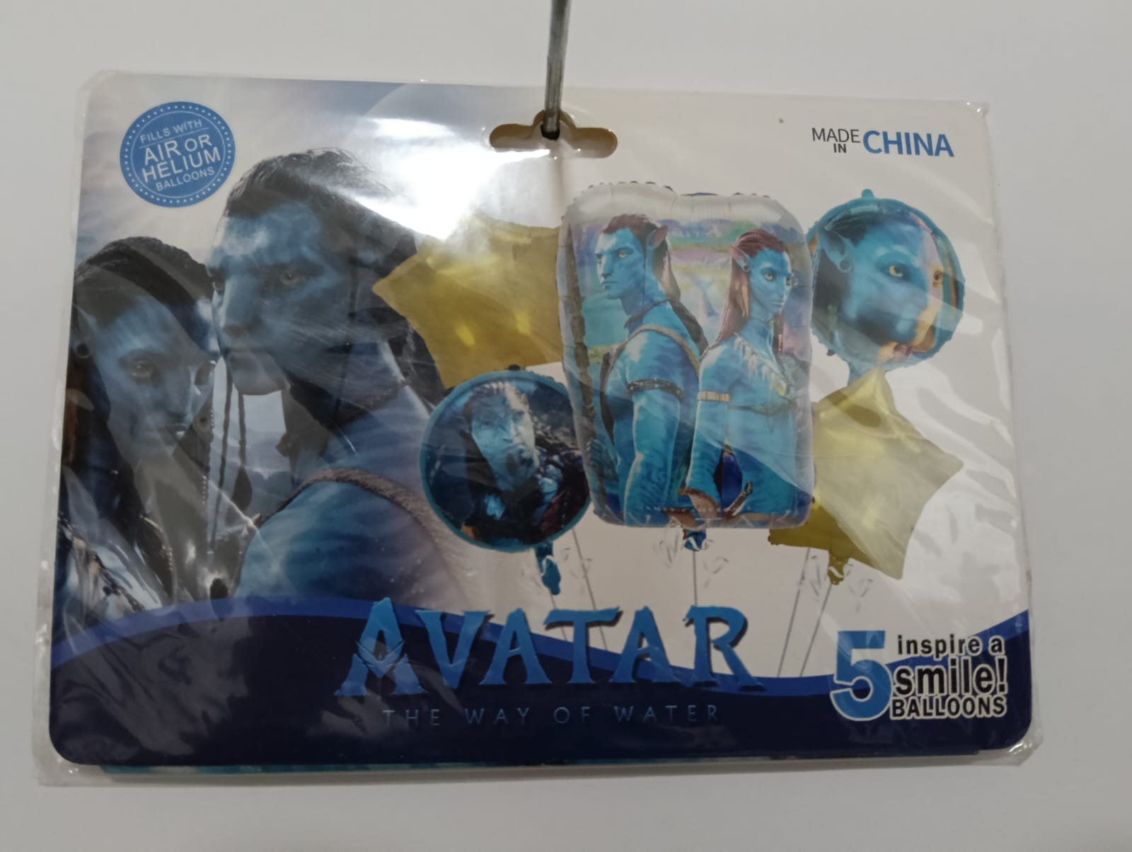AVATAR SET 5 GLOBOS METÁLICOS