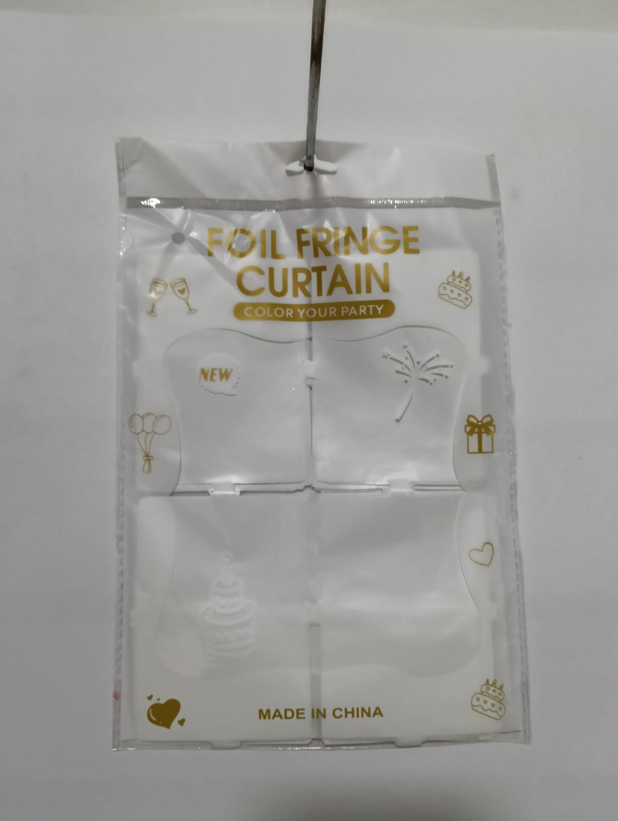 CORTINA CUADRADA BLANCA