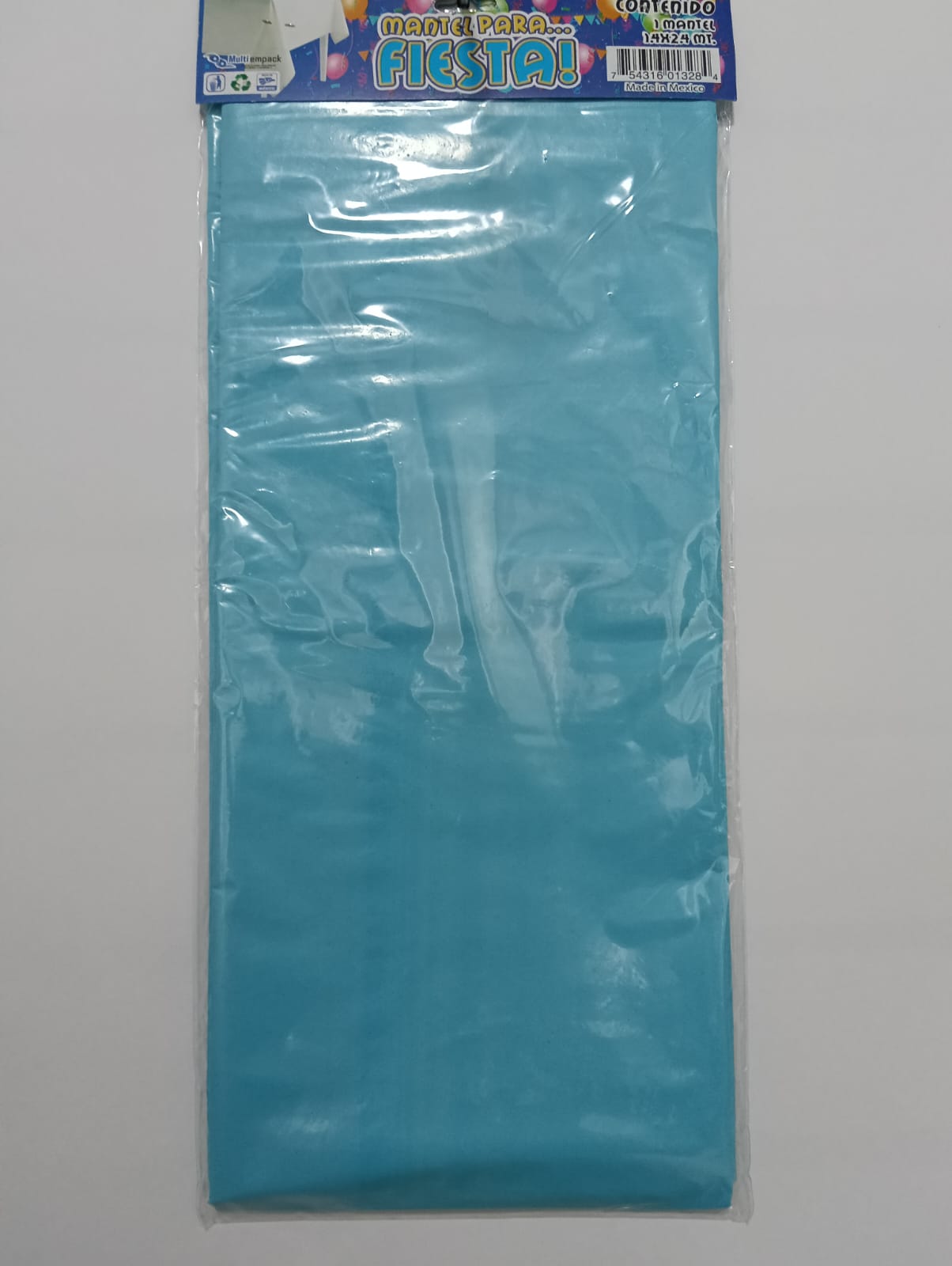 MANTEL AZUL CIELO (140CMX240CM)