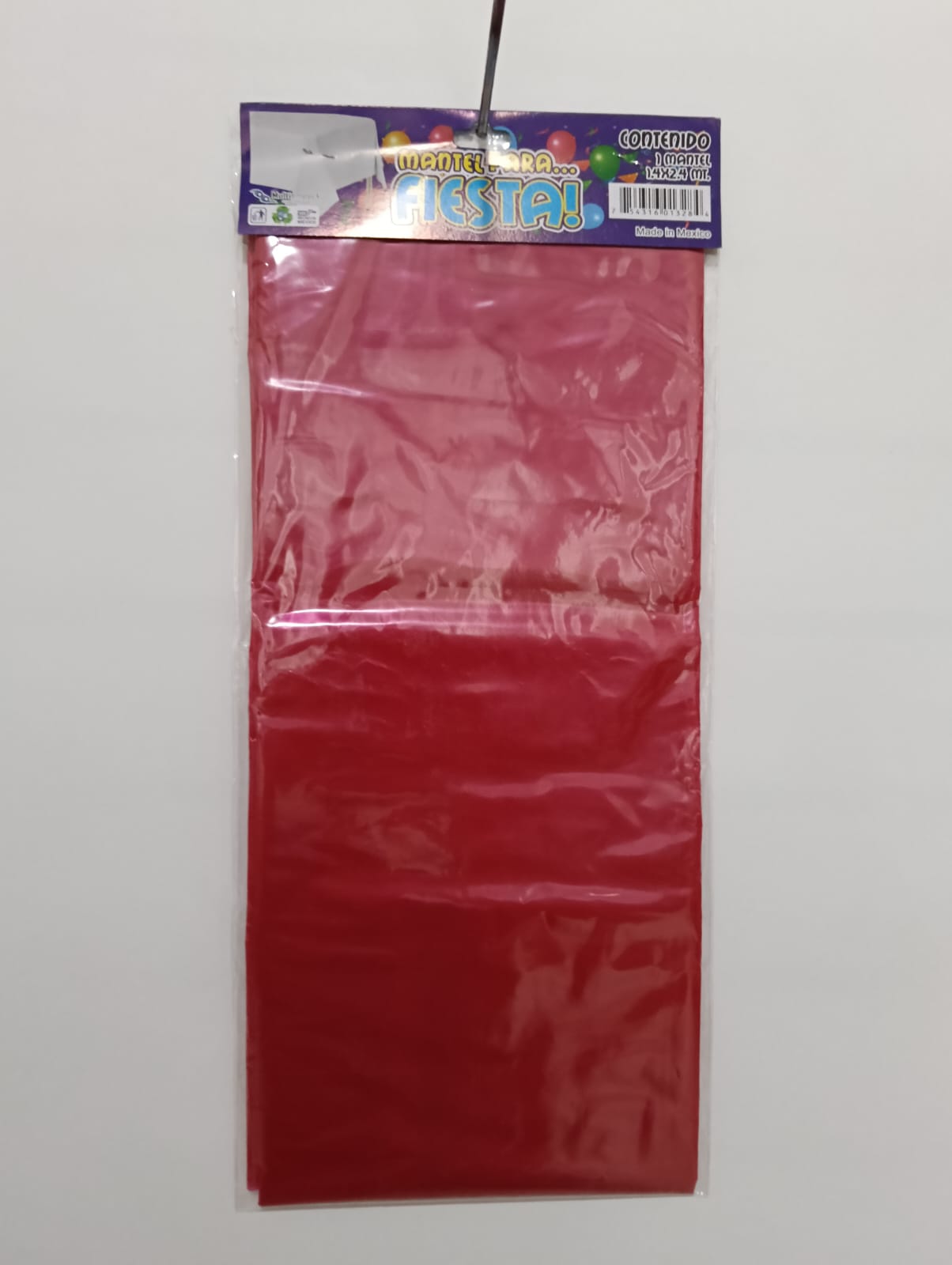 MANTEL  ROJO (140CMX240CM)