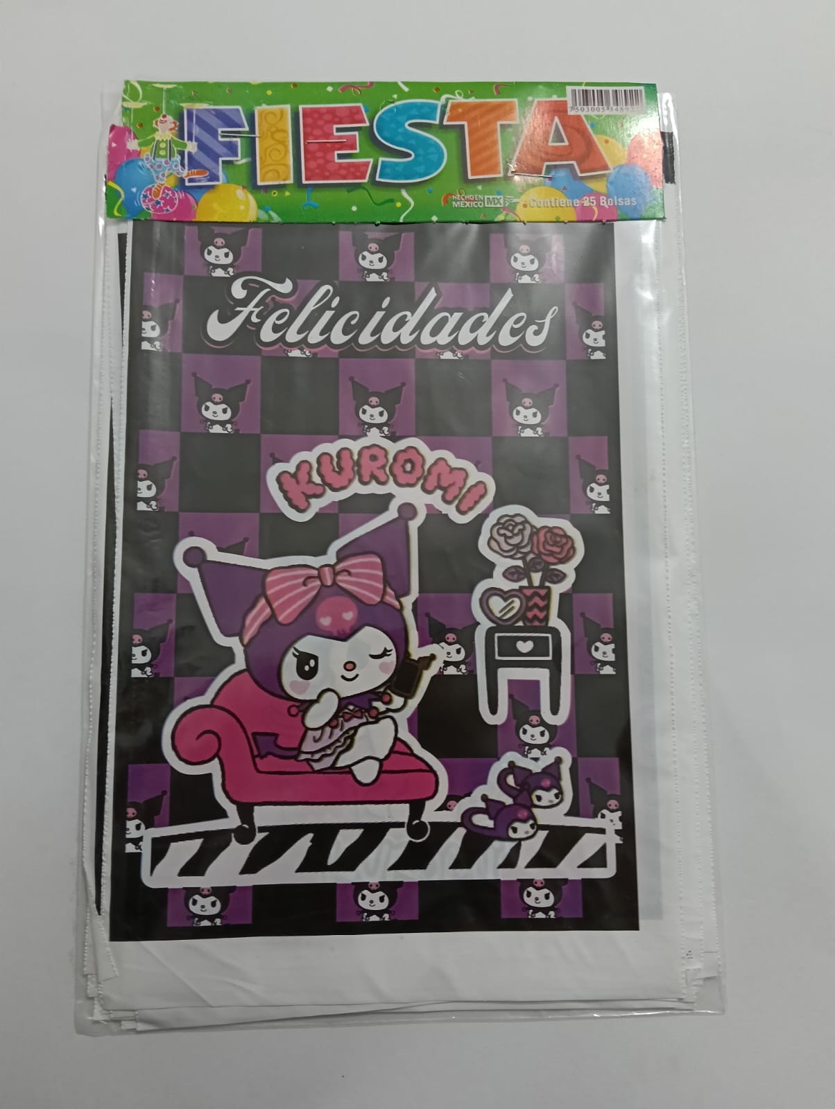 KUROMI BOLSA DULCERA (NEGRO, MORADO) 25 PZAS