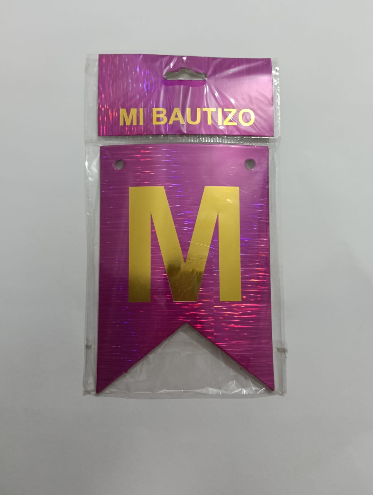 LETRERO MI BAUTIZO HOLOGRÁFICO