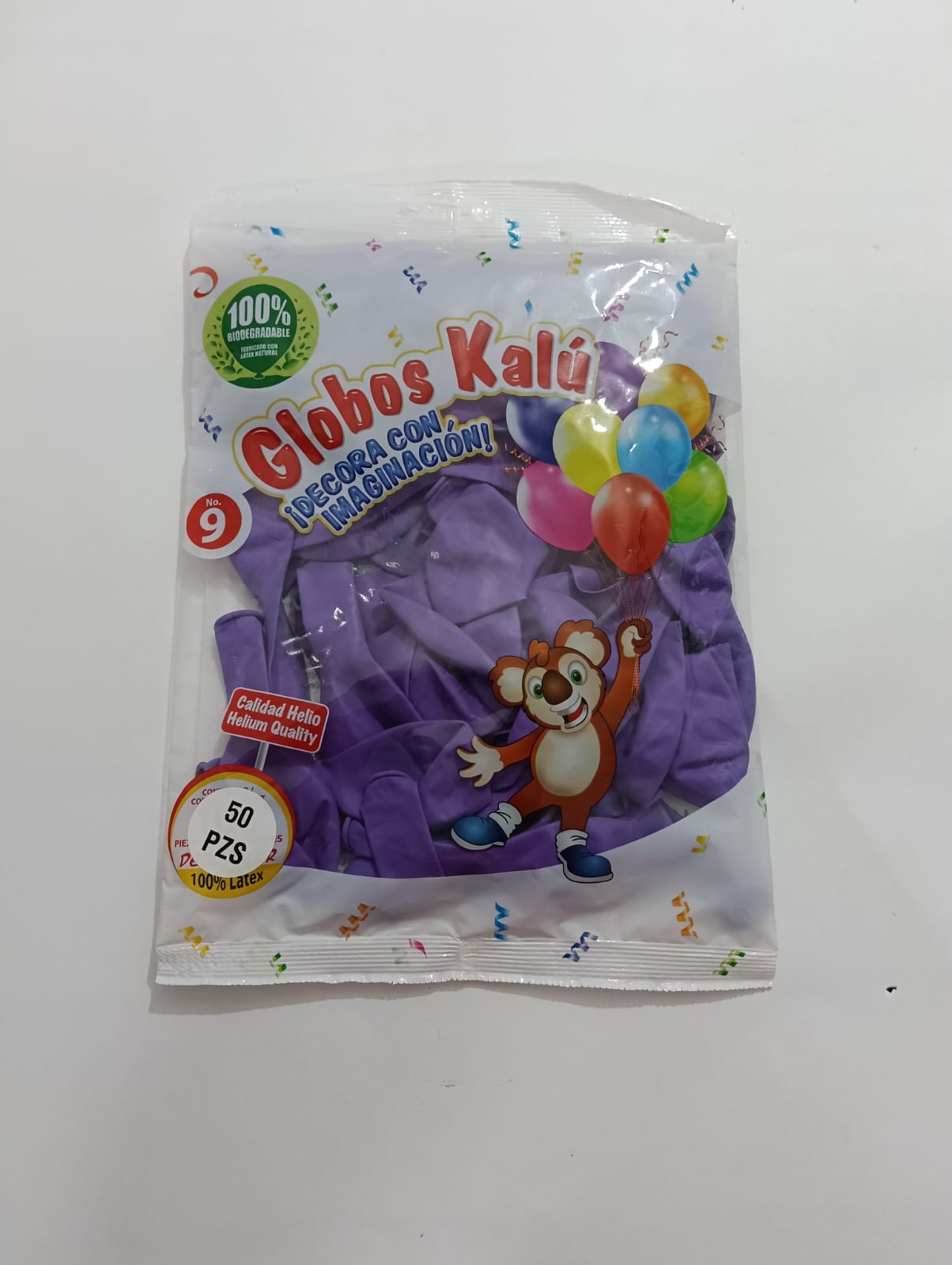 GLOBO KALU # 9 LAVANDA 50 PZAS