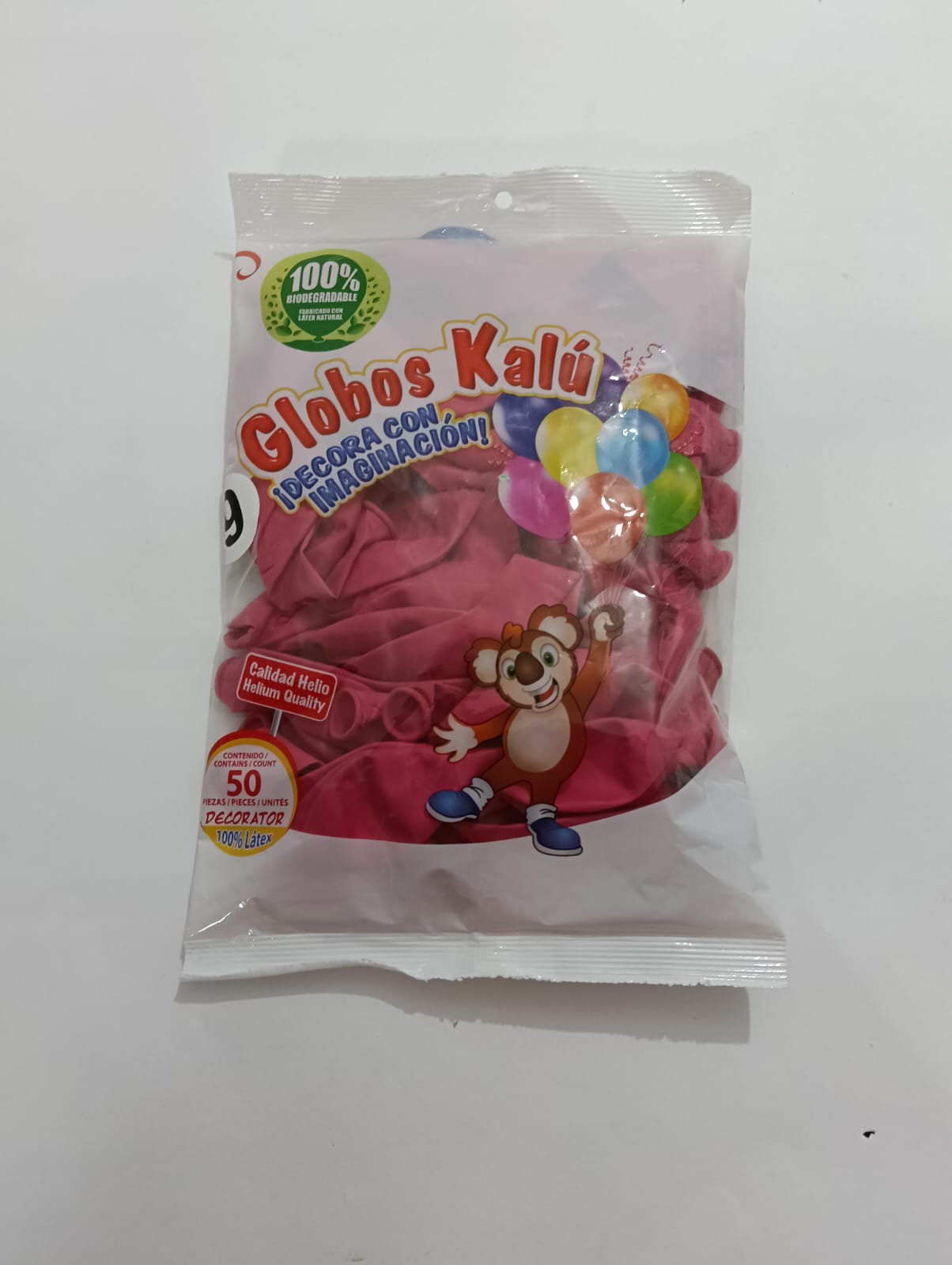 GLOBO KALU # 9 ROSA MEXICANO 50 PZAS
