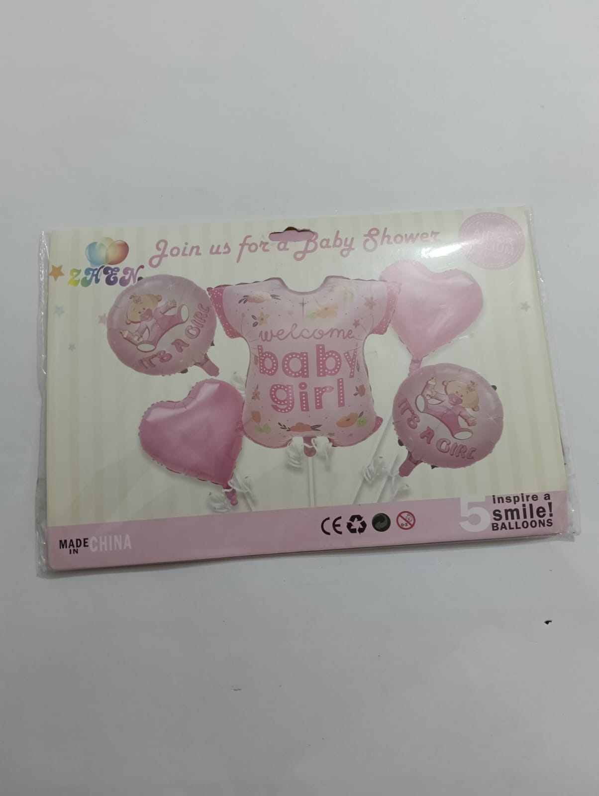 ES NIÑA REVELACIÓN SET 5 GLOBOS METÁLICOS