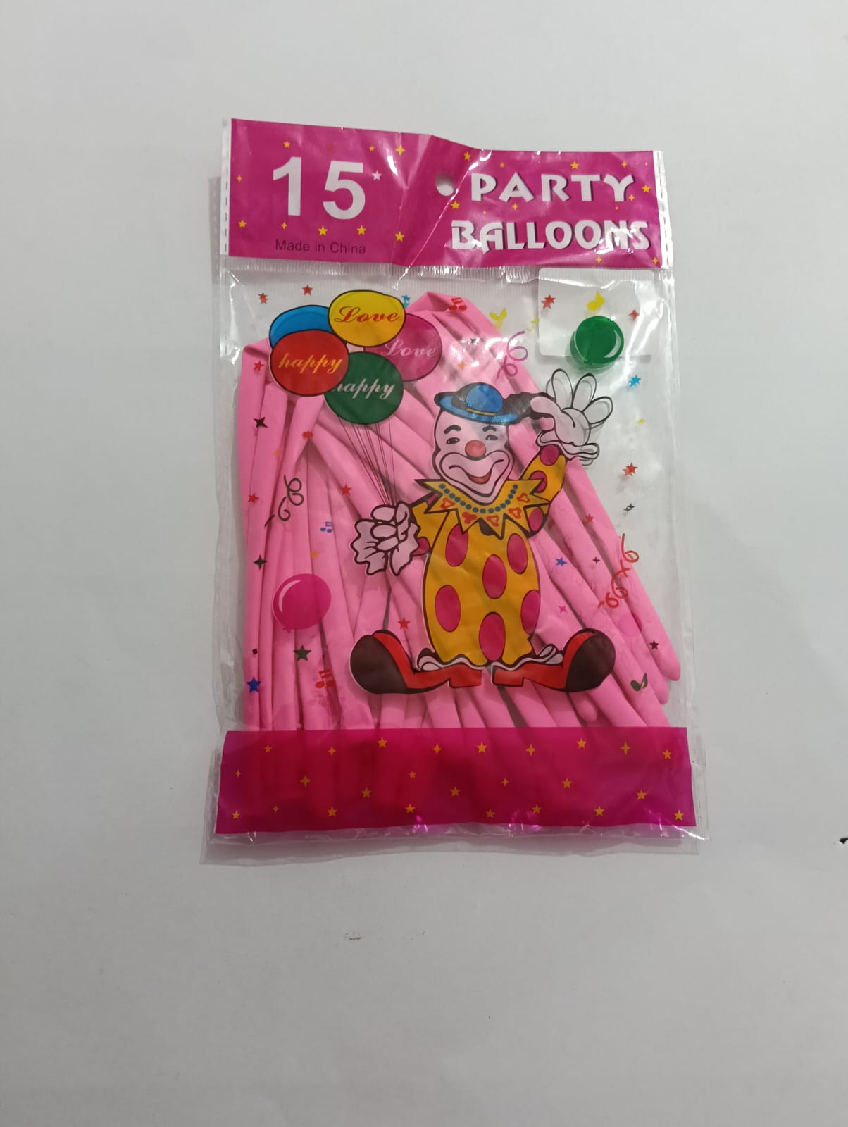 GLOBO BALLOONS TIRA ROSA FUERTE Y ROSA PASTEL 15 PZAS