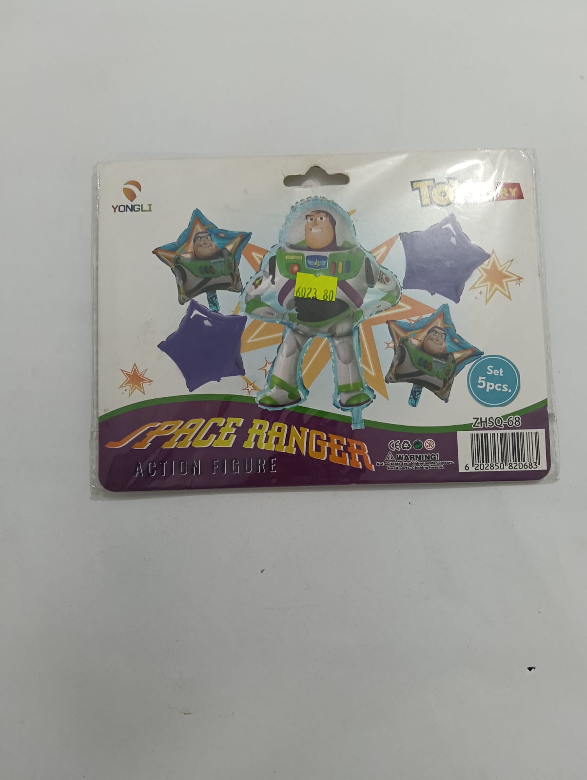 BUZZ LIGHTYEAR SET DE 5 GLOBOS METÁLICOS