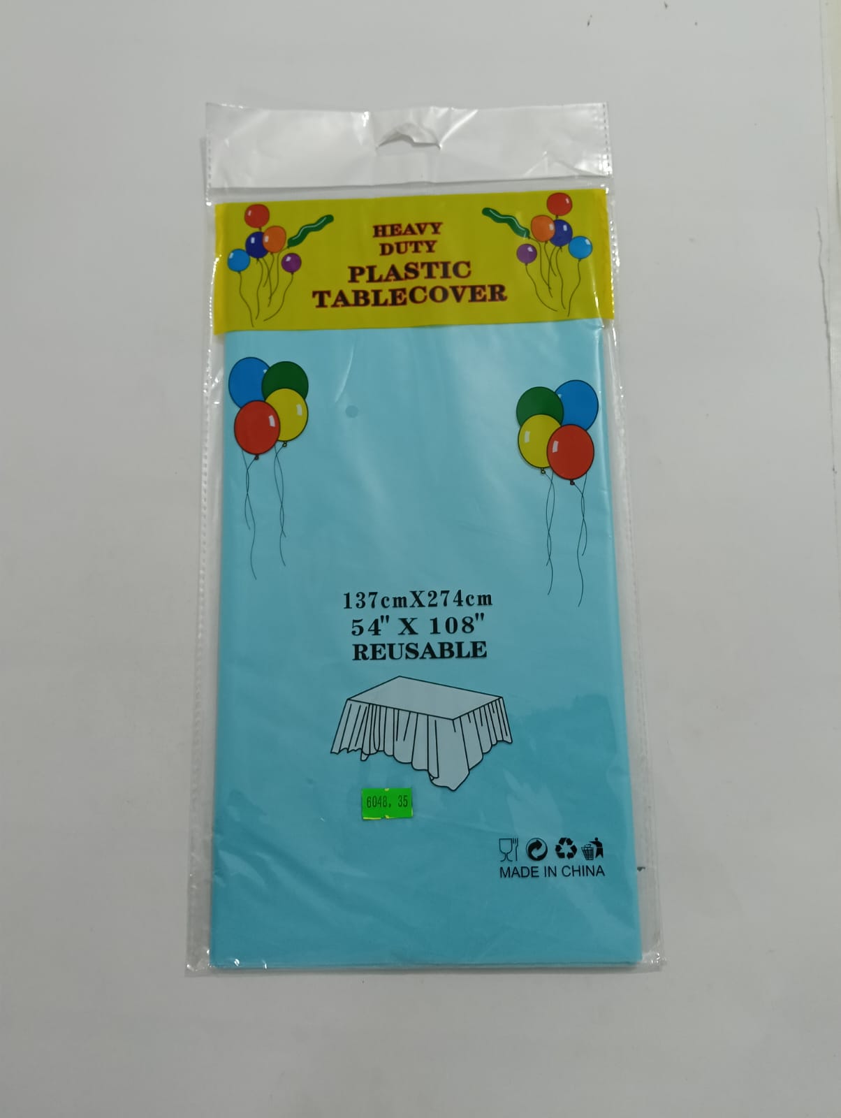 MANTEL AZUL PASTEL (137CMX274CM)
