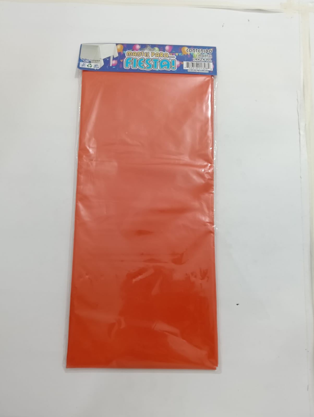 MANTEL NARANJA  (140CMX240CM)