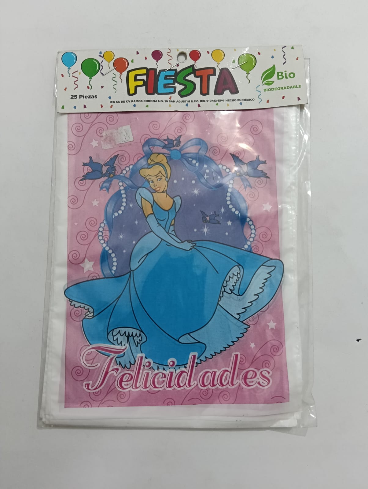 CENICIENTA BOLSA DULCERA 25 PZAS