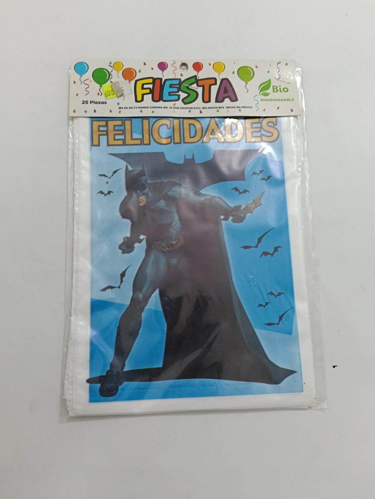 BATMAN BOLSA DULCERA 25 PZAS