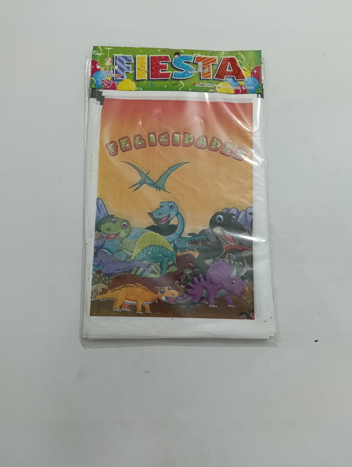 DINOSAURIOS BOLSA DULCERA 25 PZAS
