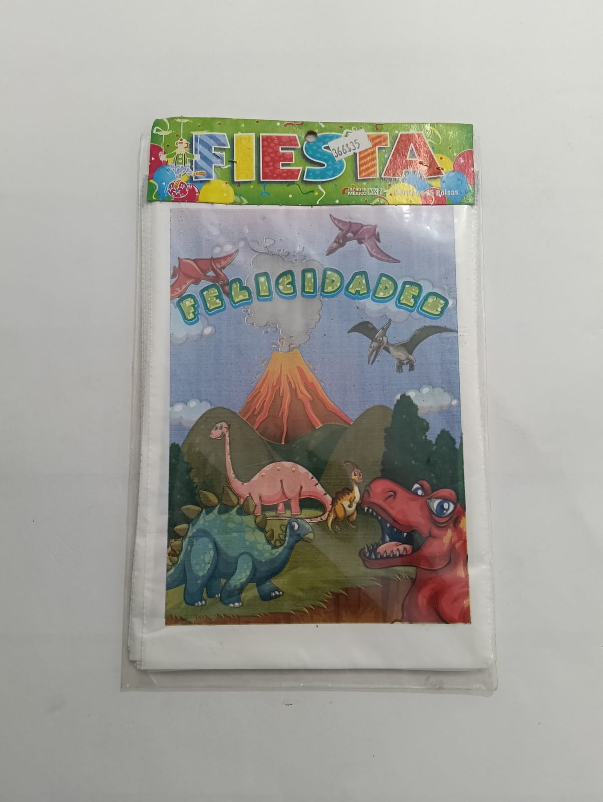 DINOSAURIOS BOLSA DULCERA 25 PZAS