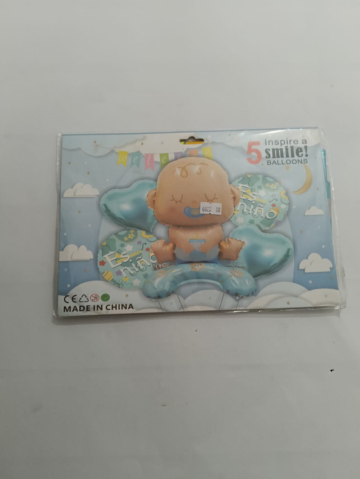 ES NIÑO REVELACIÓN SET 5 GLOBOS METALICOS