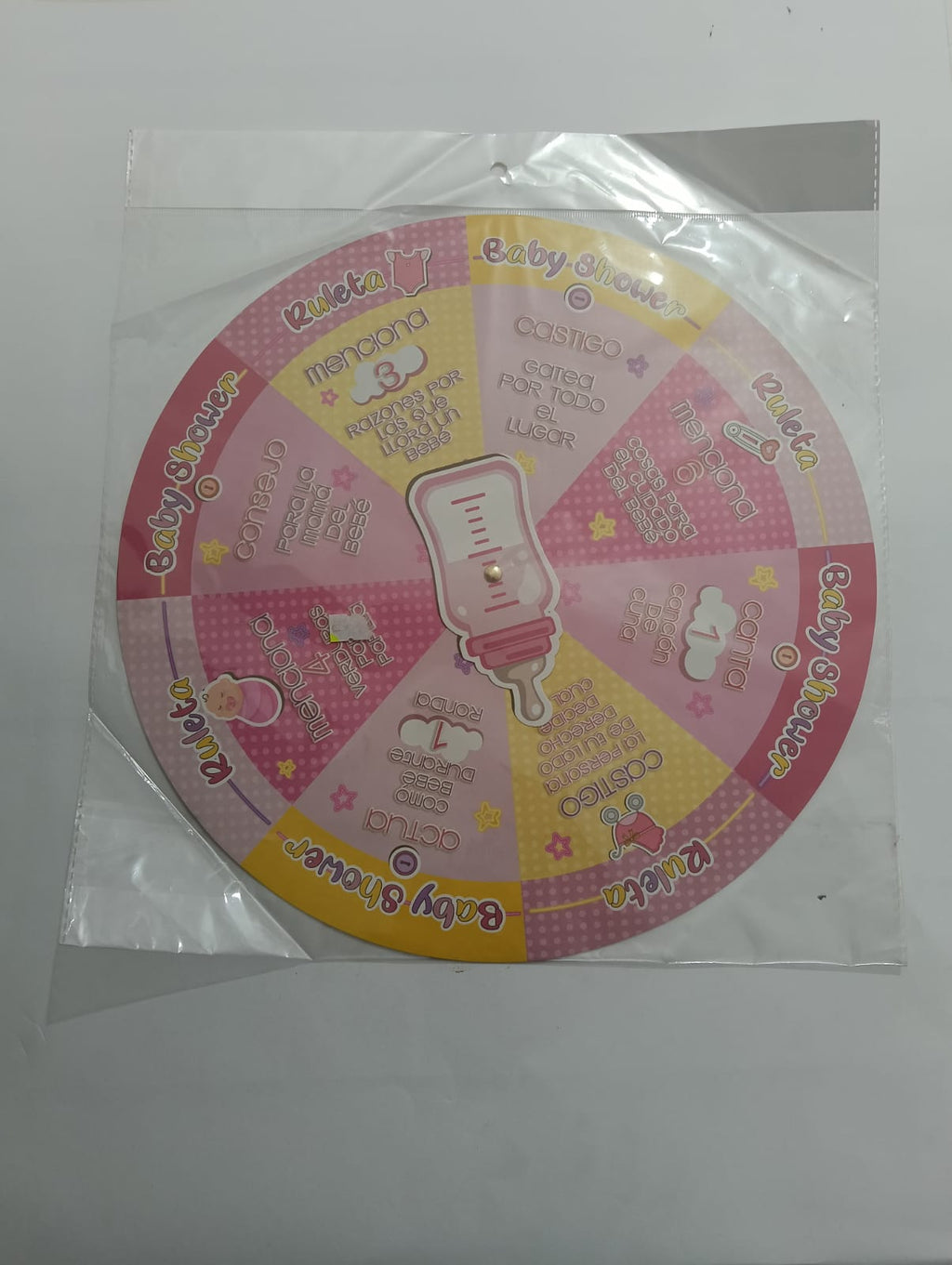 BABY SHOWER CARDBOARD ROULETTE
