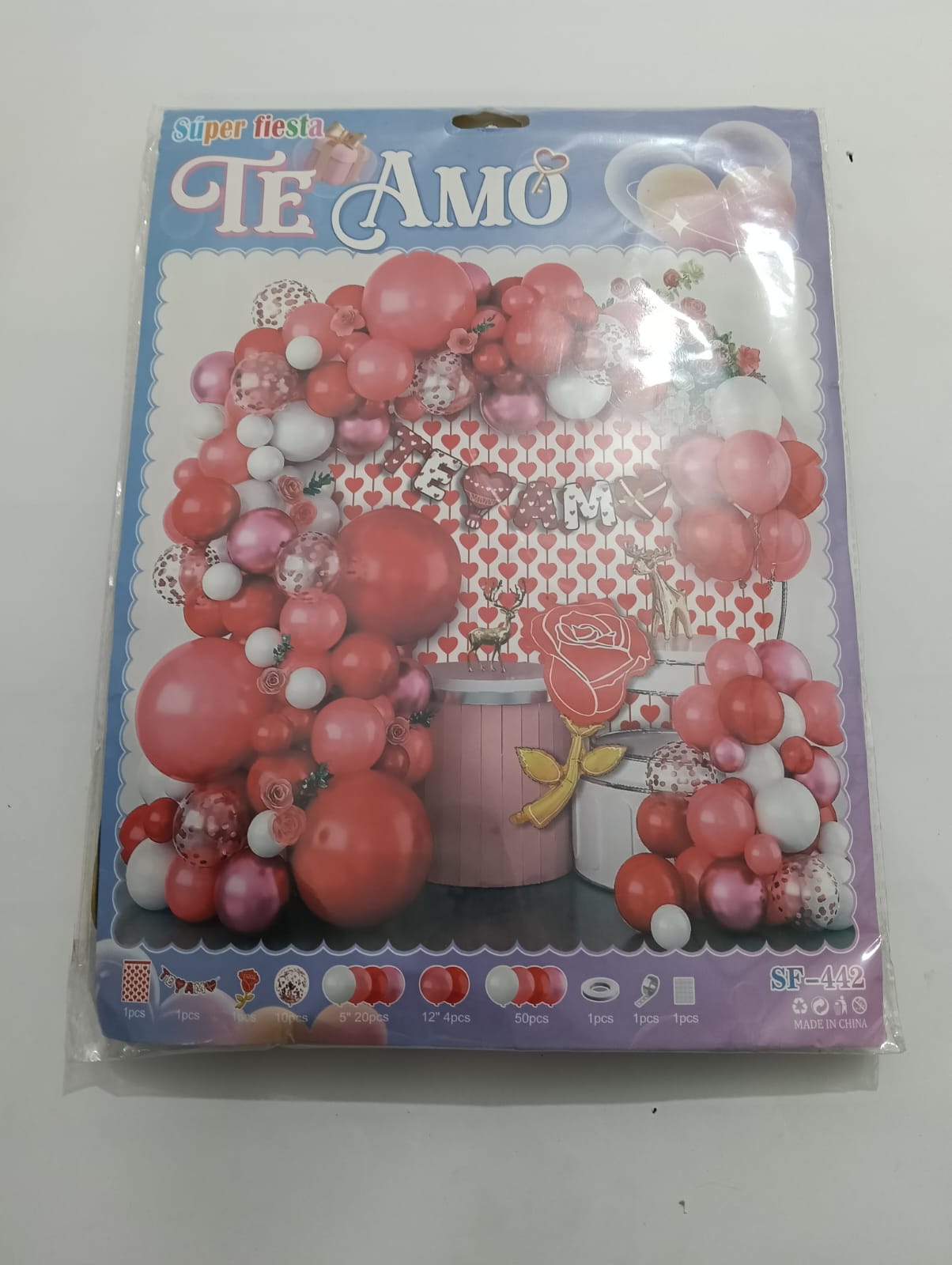 TE AMO SAN VALENTIN ARCO COMPLETO