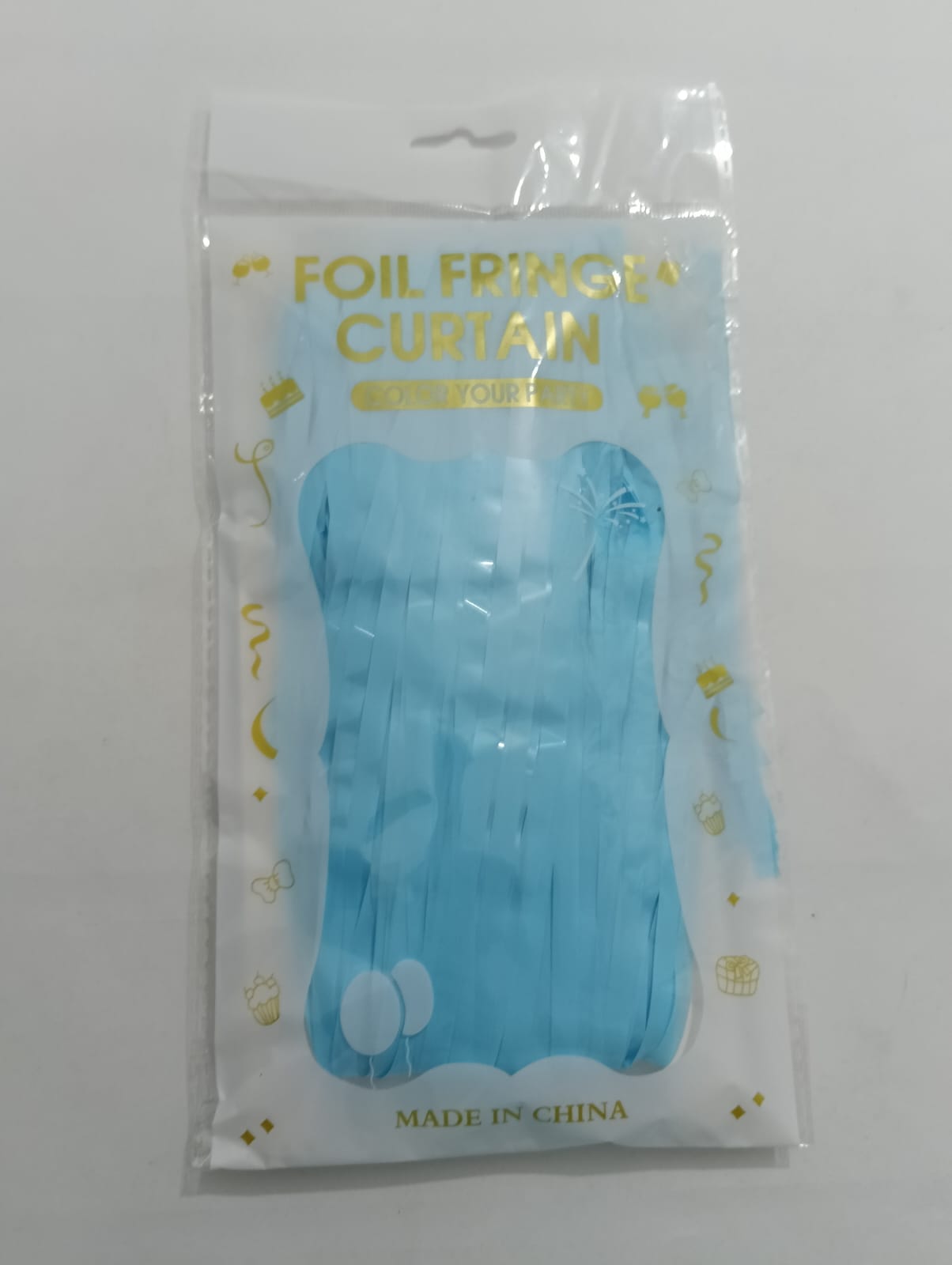 CORTINA LLUVIA AZUL PASTEL