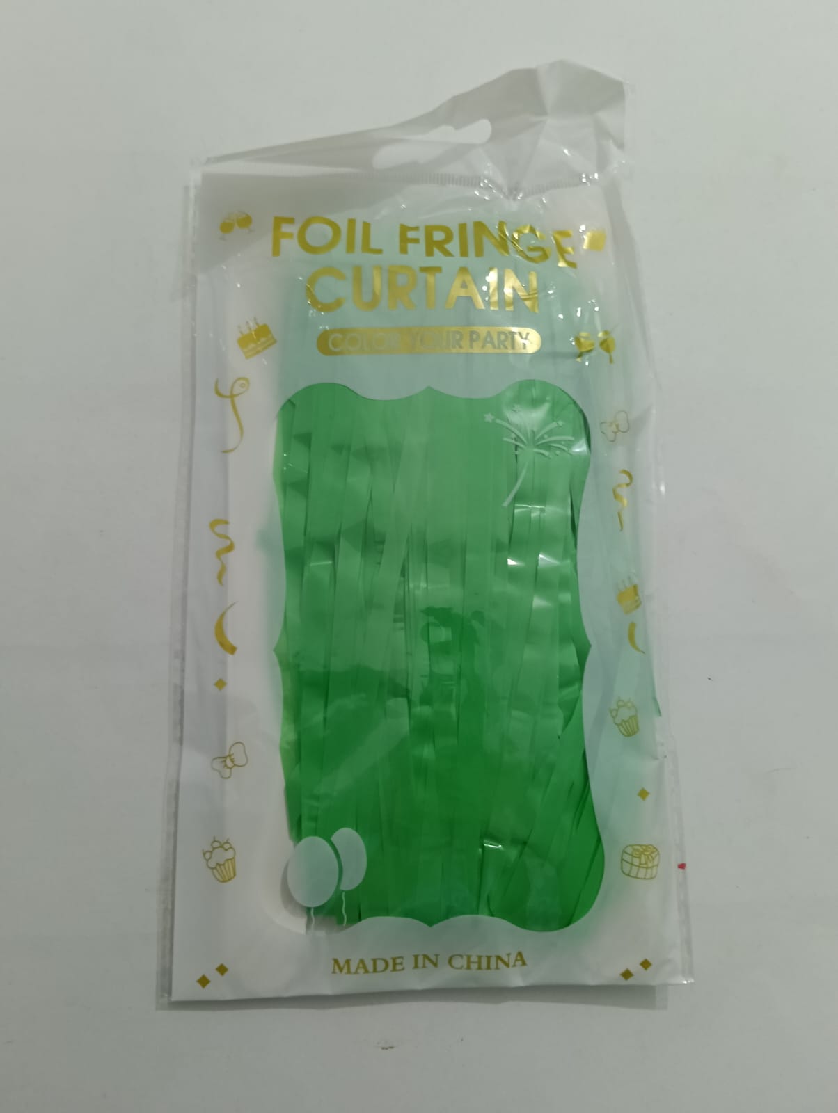 CORTINA LLUVIA VERDE PASTEL