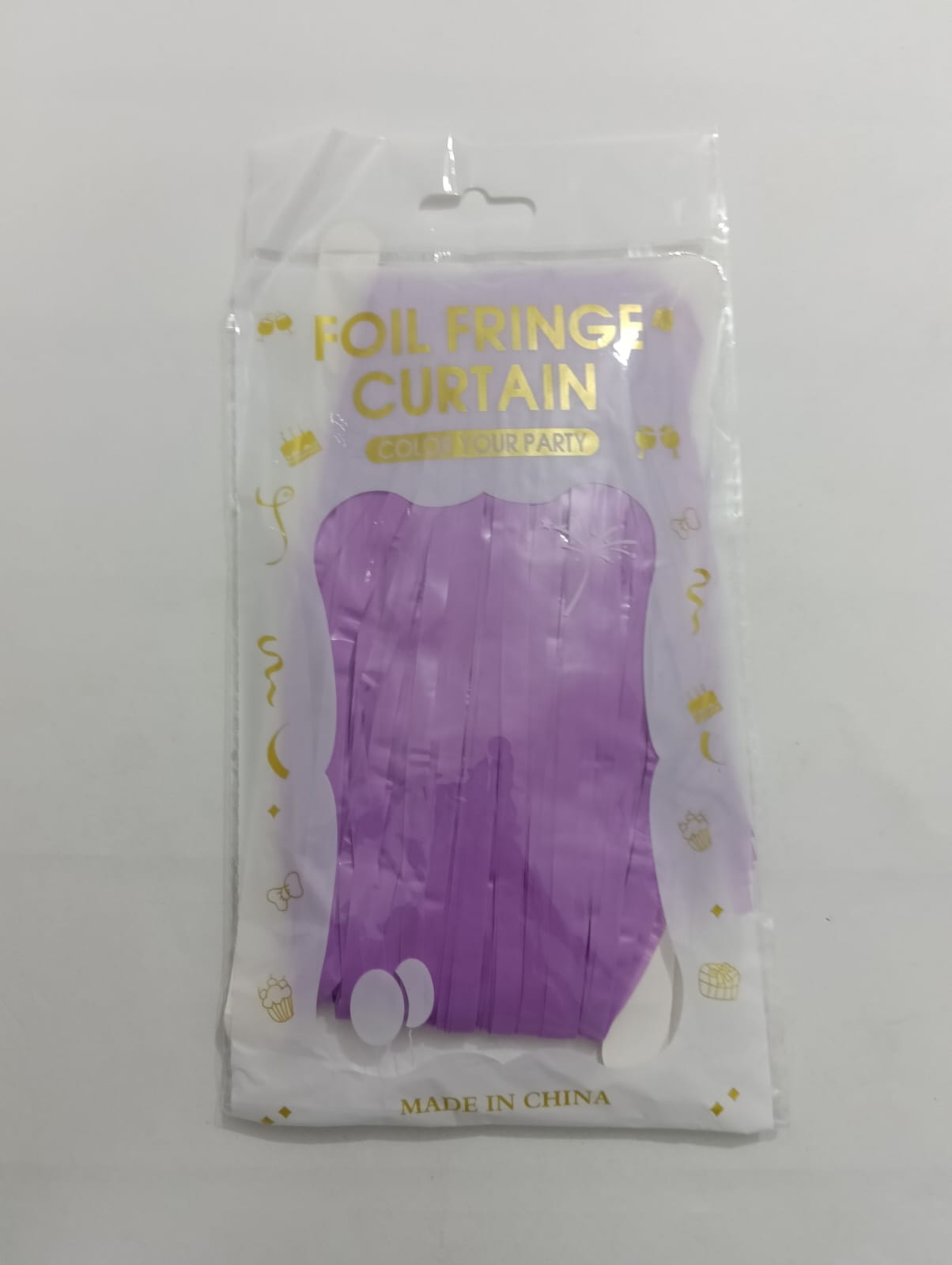 CORTINA LLUVIA MORADO PASTEL