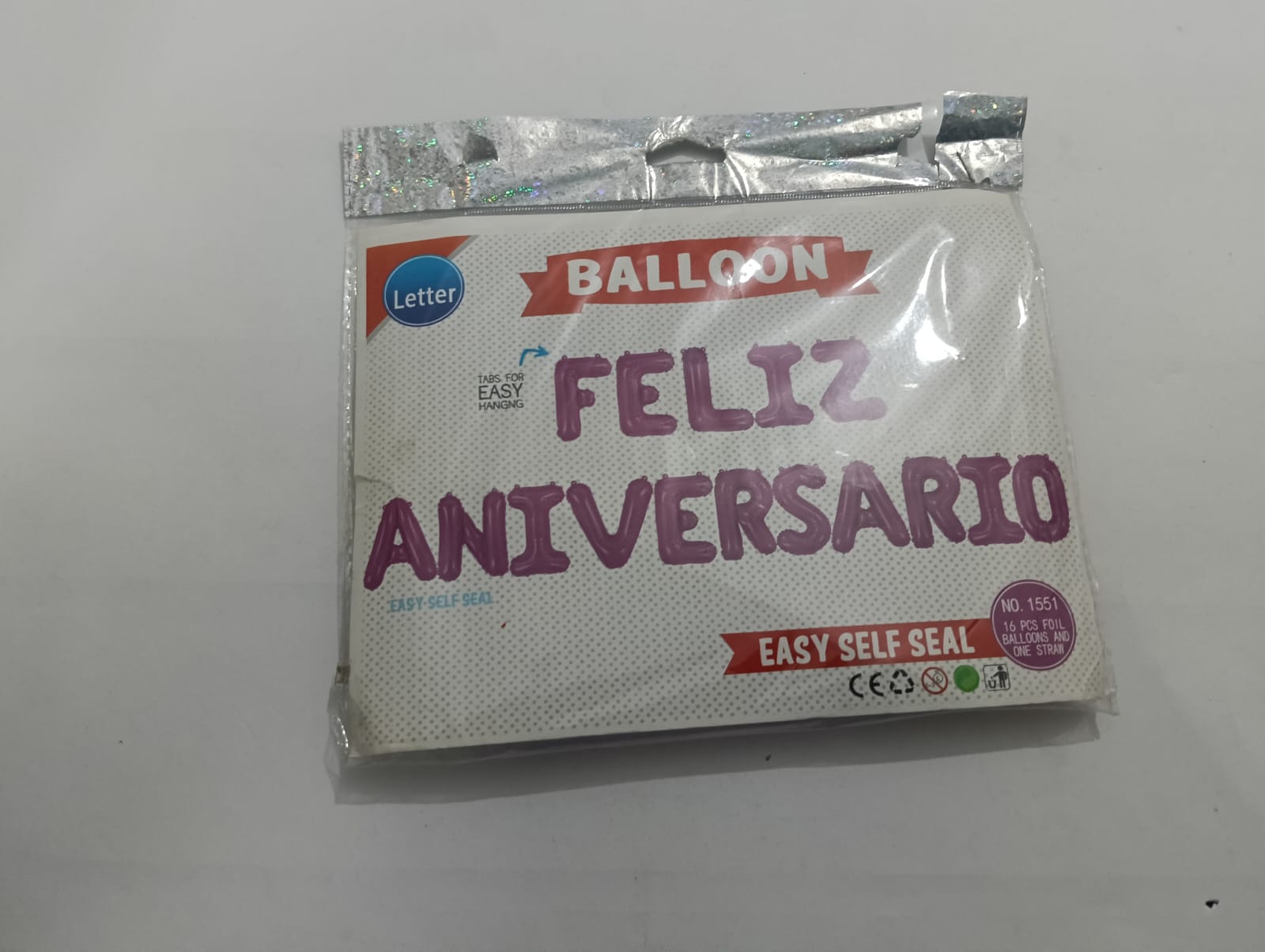 LETRERO DE GLOBOS FELIZ ANIVERSARIO
