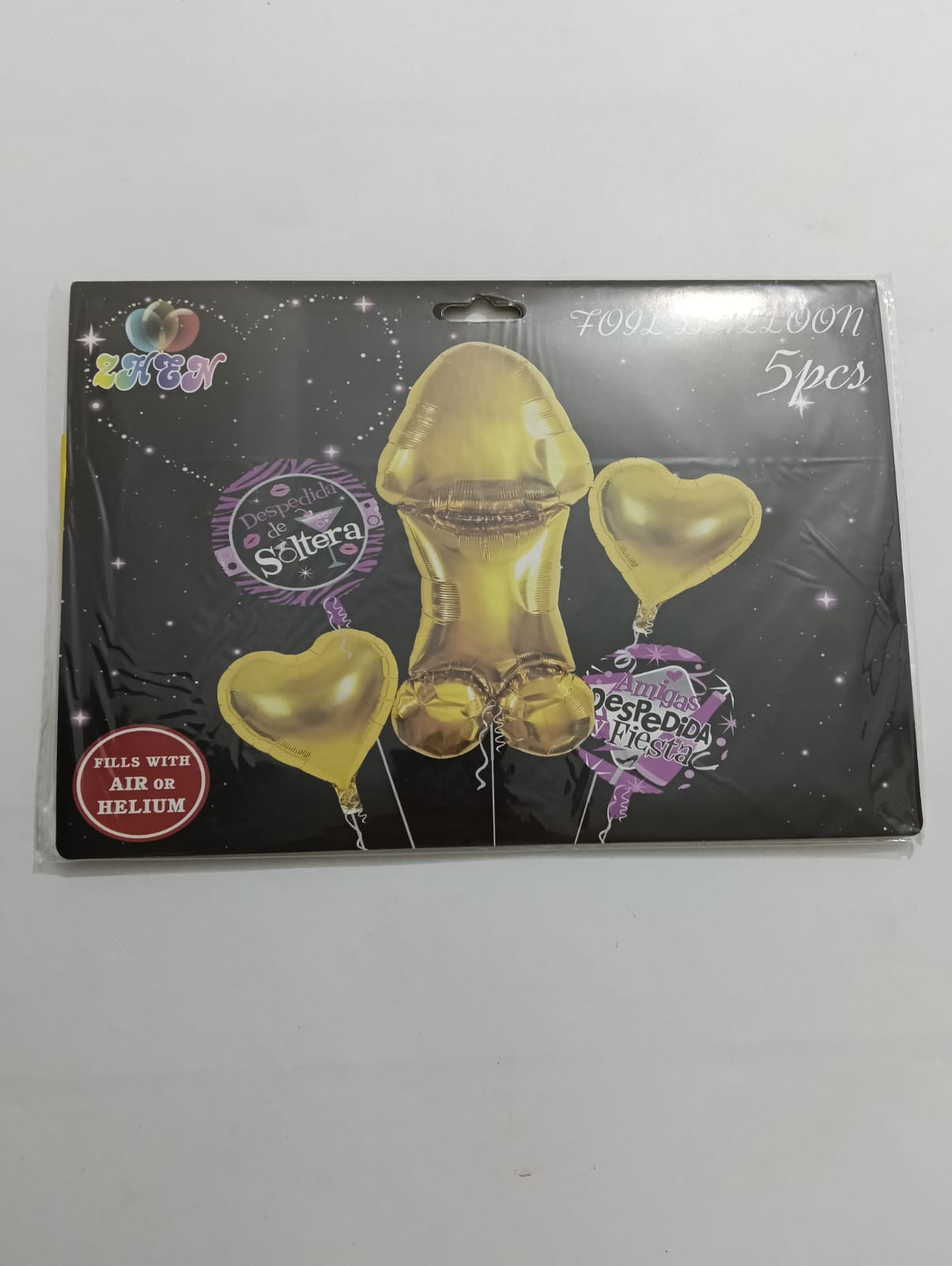 DESPEDIDA DE SOLTERA SET 5 GLOBOS METÁLICOS