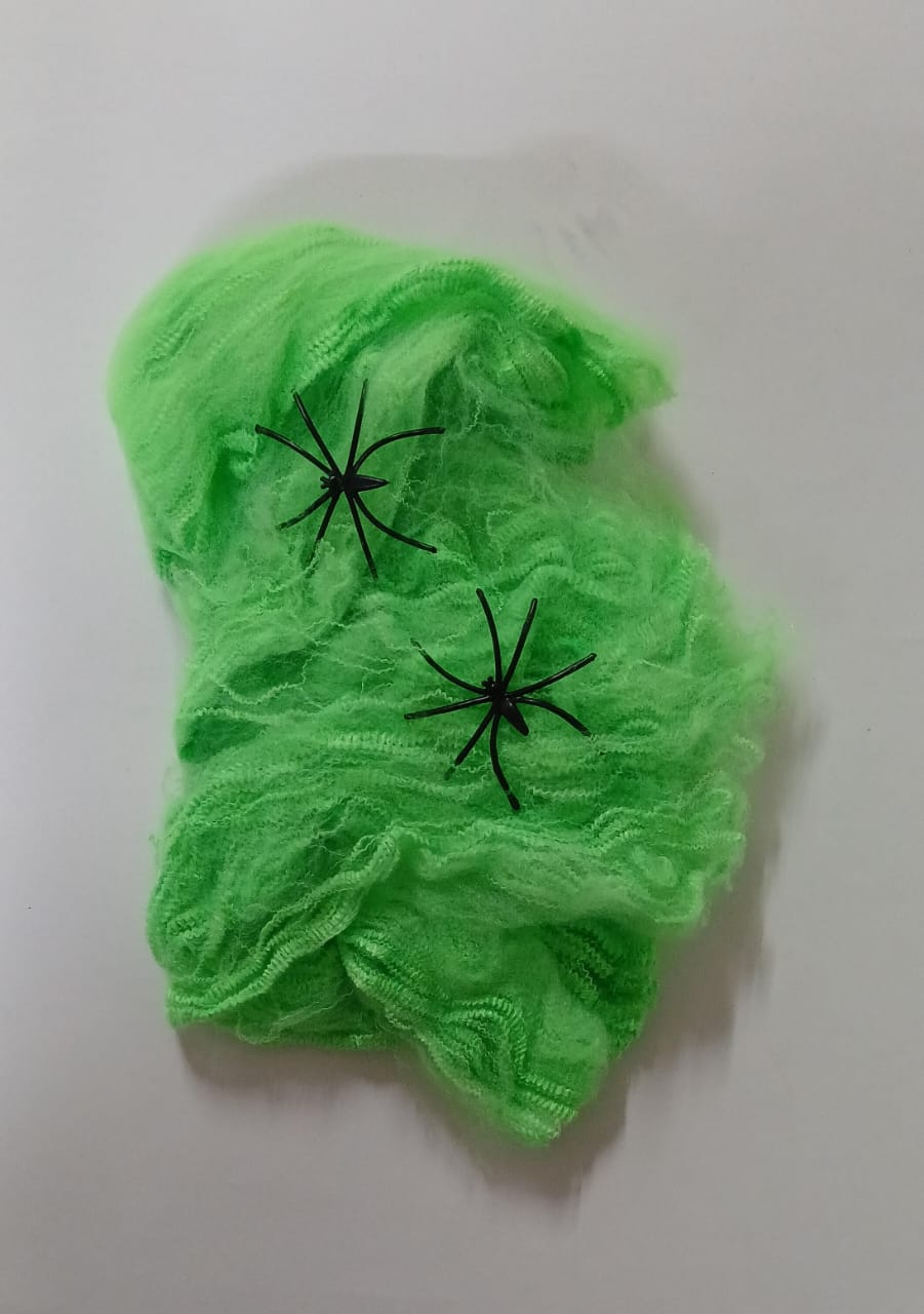 TELARAÑAS HALLOWEEN VERDE