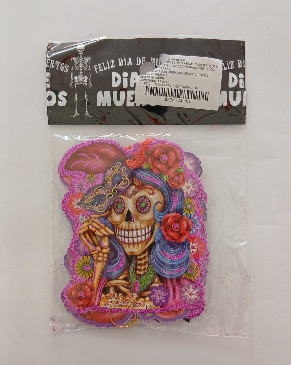 CARTON MEDIANO DIA DE MUERTOS  CATRINA