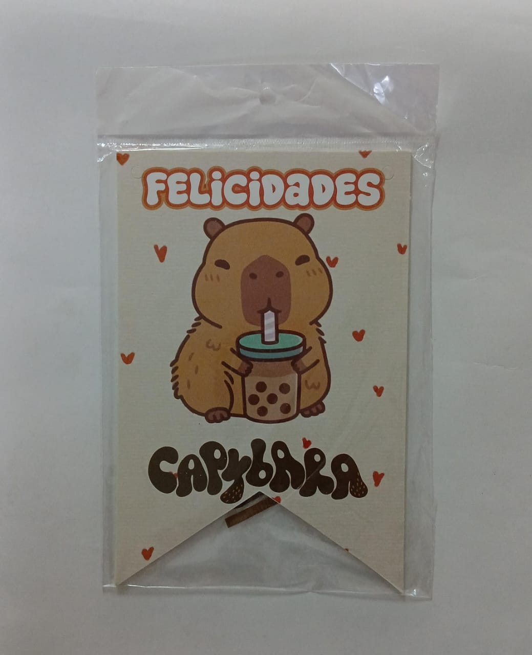 BANDERIN DE PERSONAJE CAPIBARA