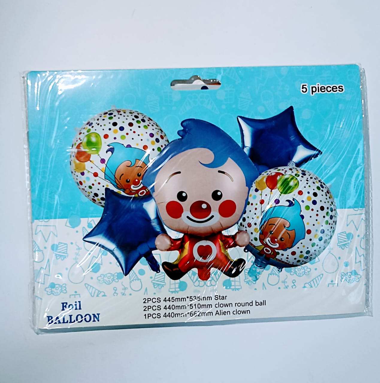 PLIM PLIM SET DE 5 GLOBOS METALICOS