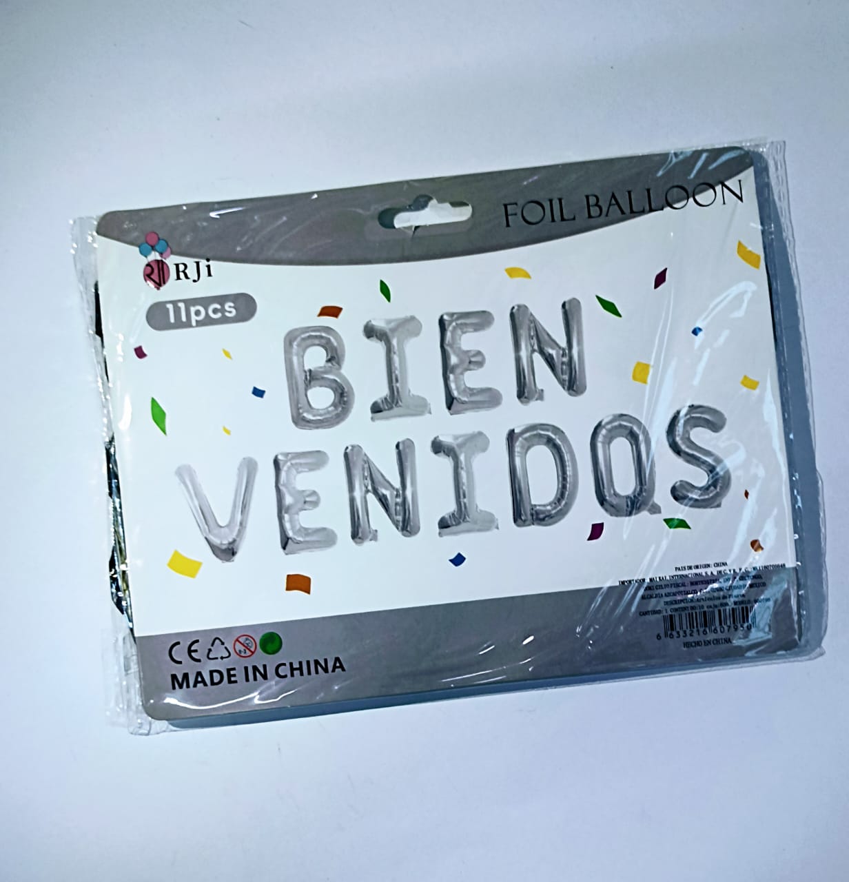 SILVER BABY SHOWER BALLOON SIGN