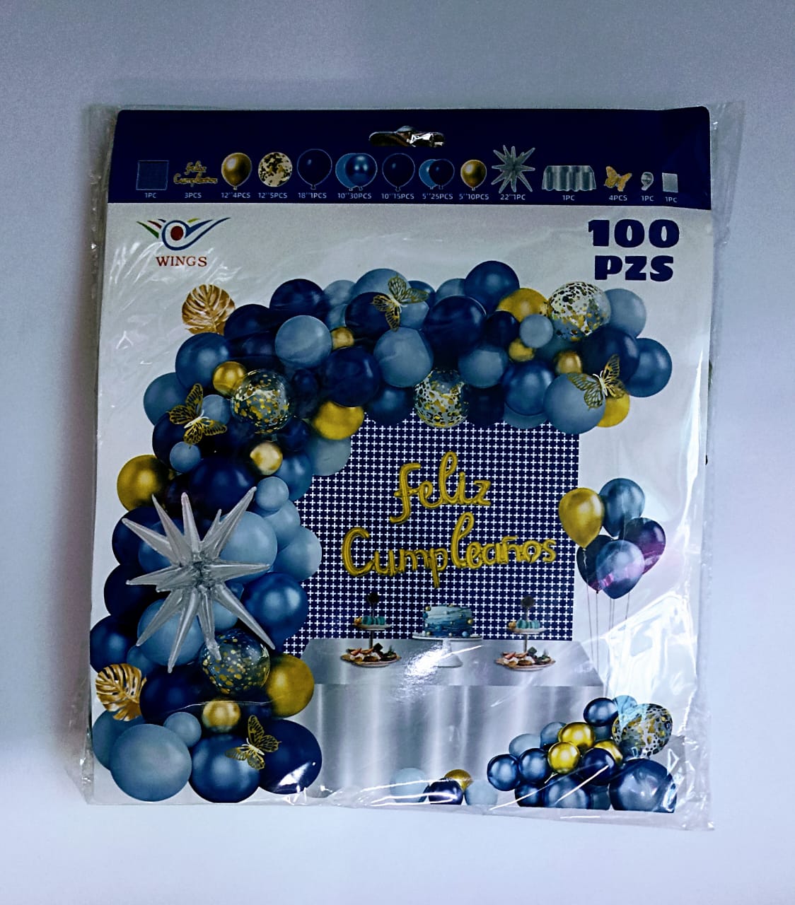 ARCO COMPLETO (AZUL,AZUL REY,DORADO)