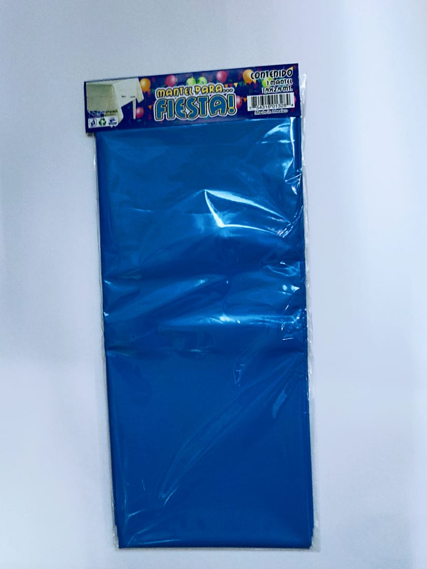 MANTEL AZUL REY  (140CMX240CM)