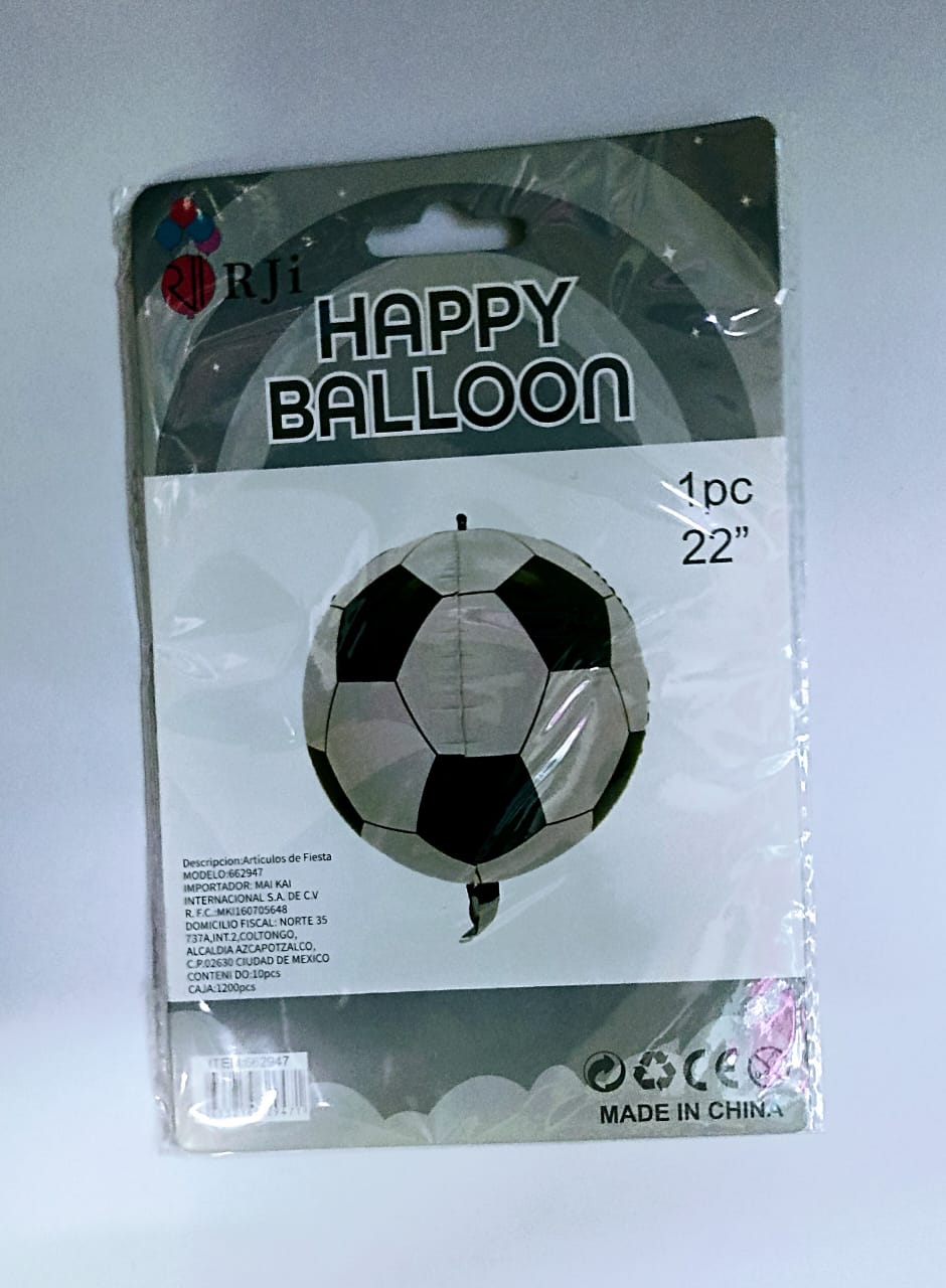 BALON FUTBOL EMPAQUETADO 1PZA