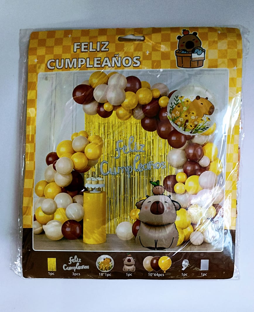 CAPIBARA ARCO COMPLETO (CAFE,BLANCO,AMARILLO)