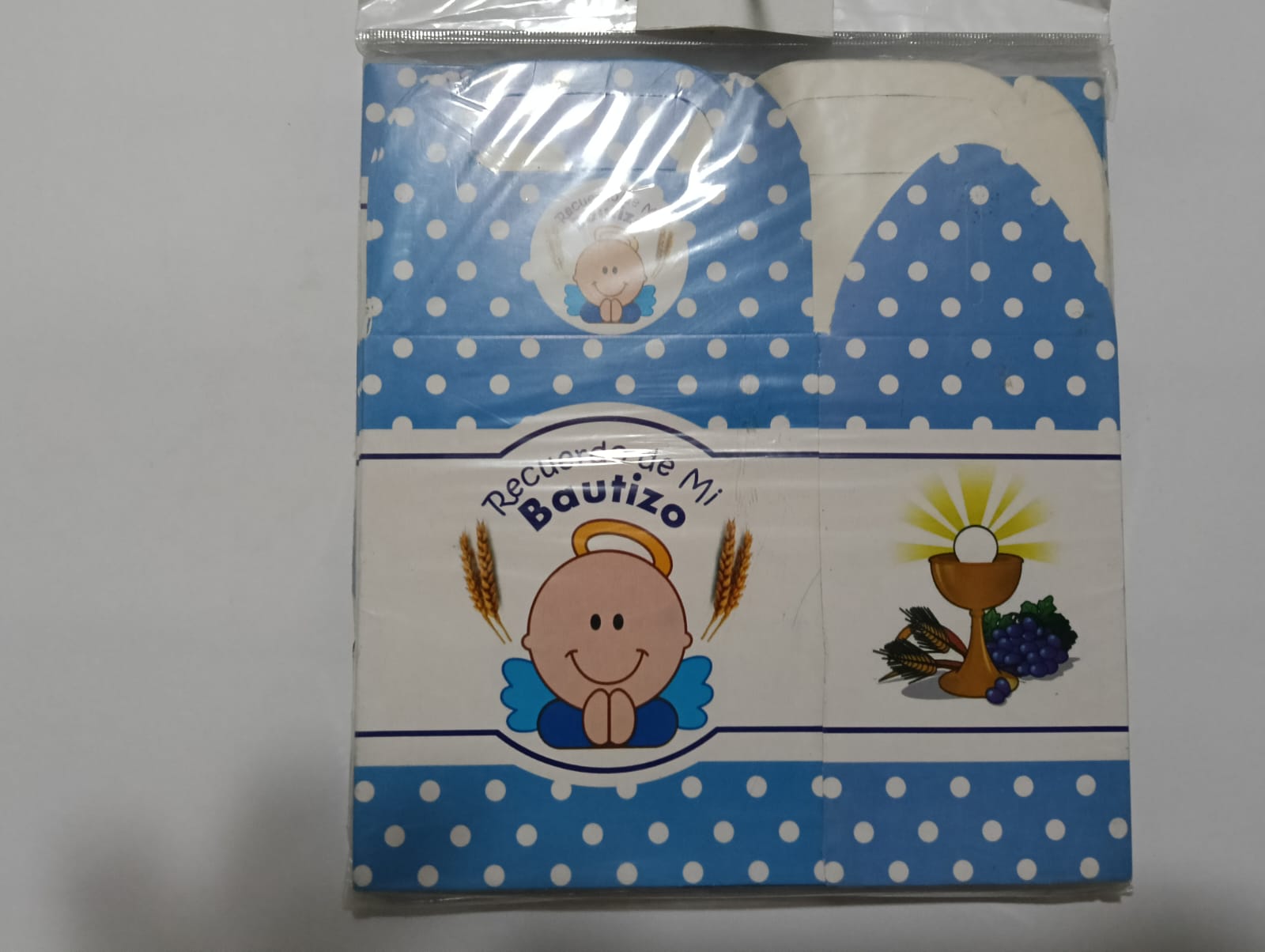 CAJA DULCERA PRIMERA COMUNIÓN 10 PZAS (AZUL)