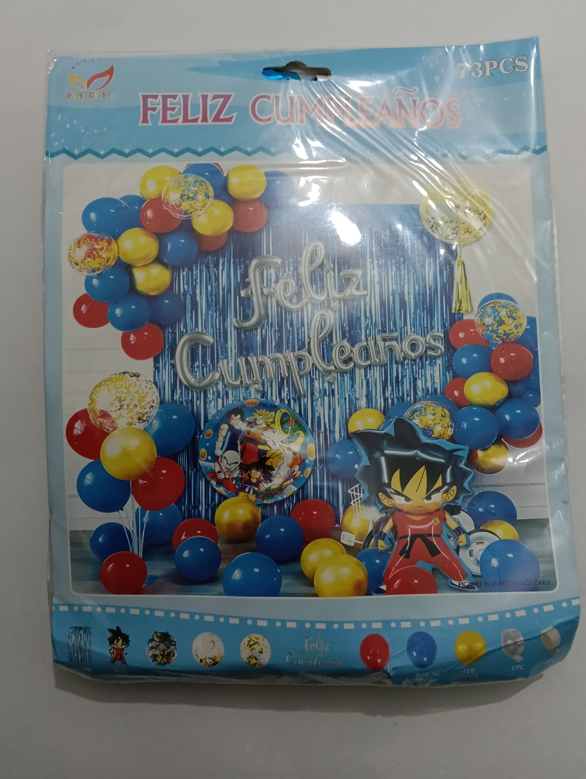 GOKU ARCO COMPLETO FELIZ CUMPLEAÑOS PERSONAJE
